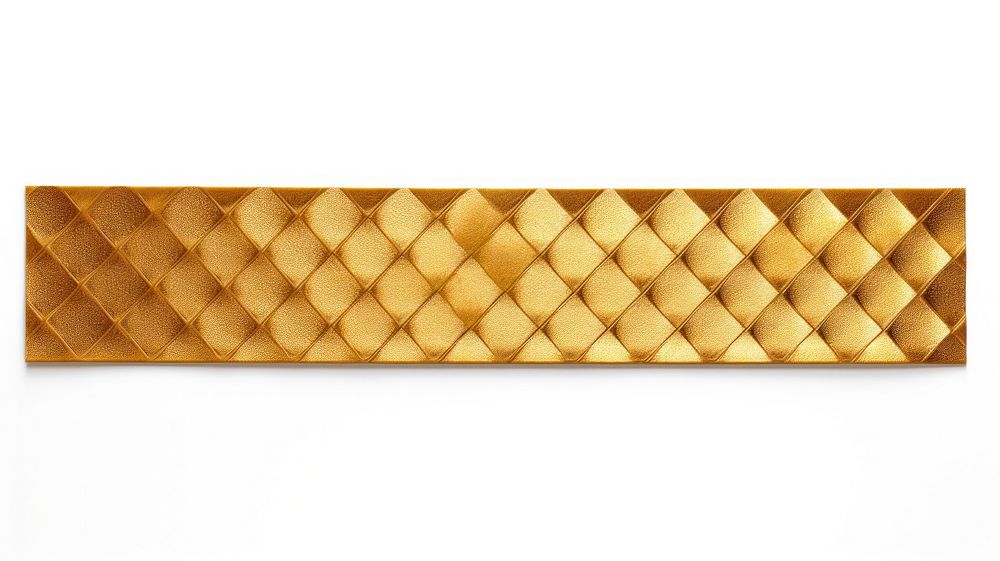 Argyle pattern adhesive strip gold white background accessories.