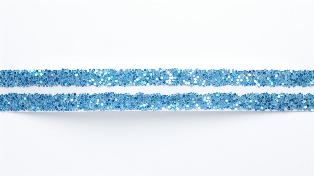 Line pattern adhesive strip glitter jewelry blue.