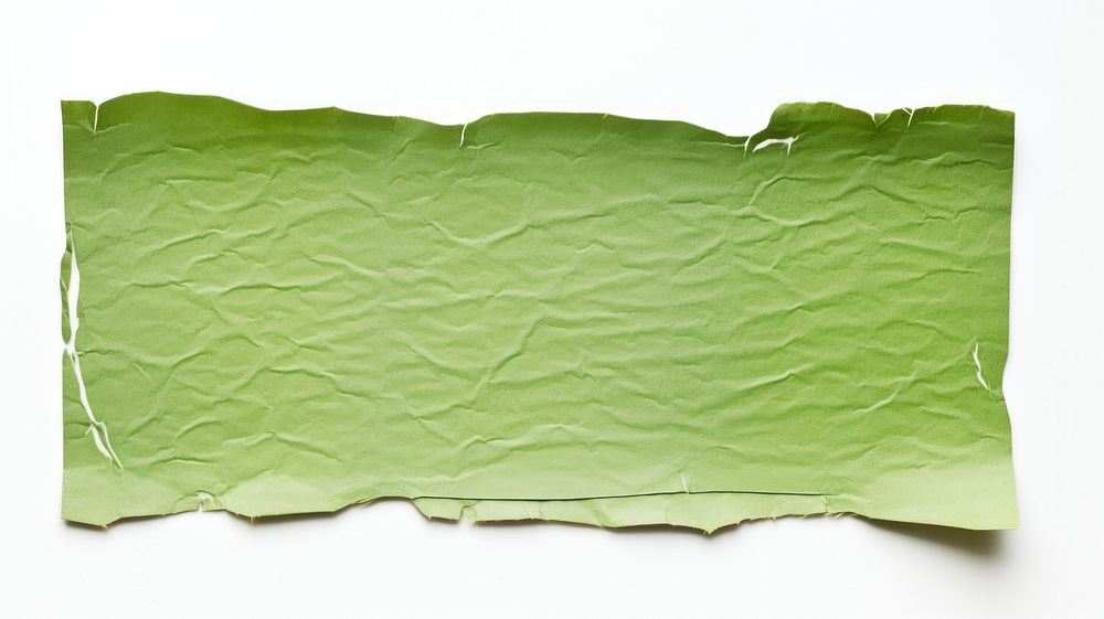 Ripped paper adhesive strip backgrounds rough green.
