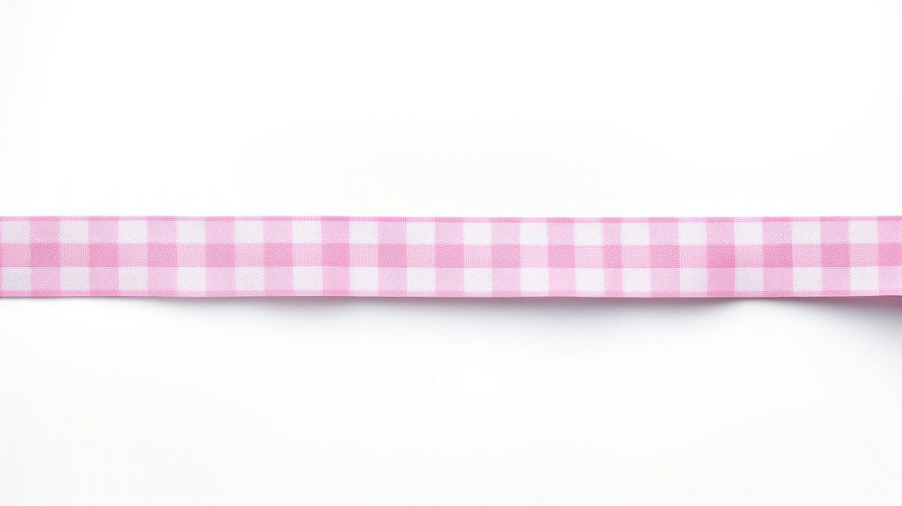Gingham pattern adhesive strip backgrounds pink white background.