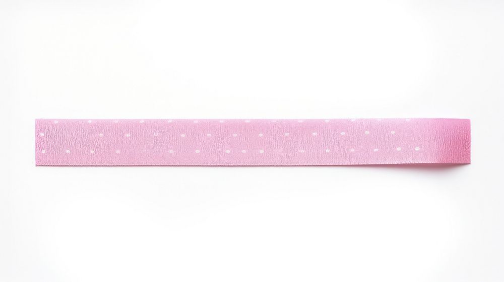 Polka dot pattern adhesive strip pink white background accessories.