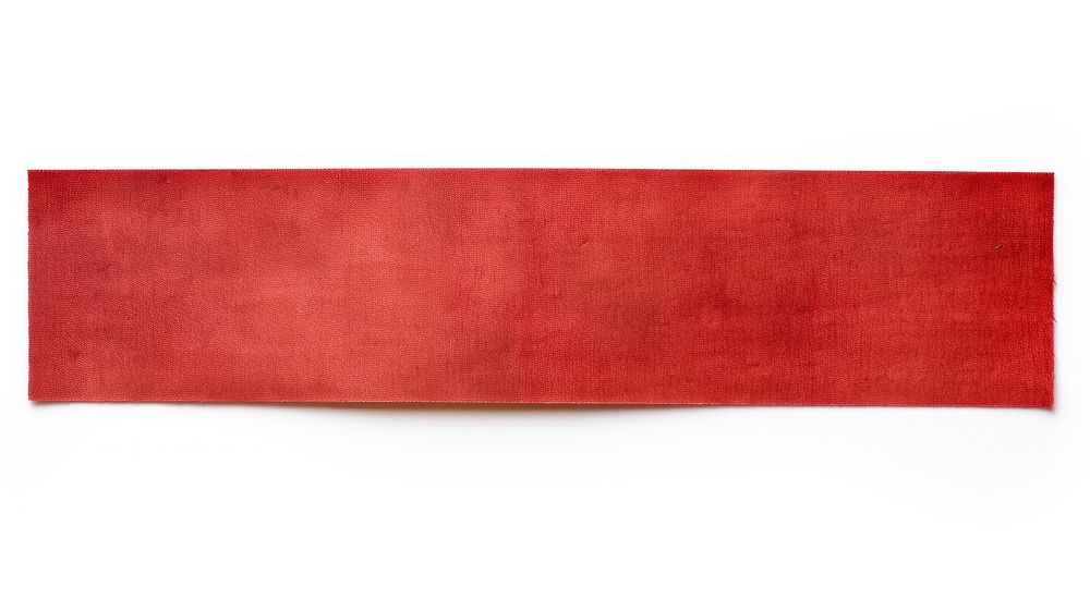 Madras adhesive strip red white background rectangle.