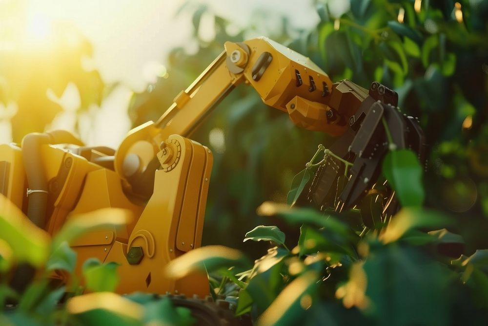 Robot agriculture landscape machinery.