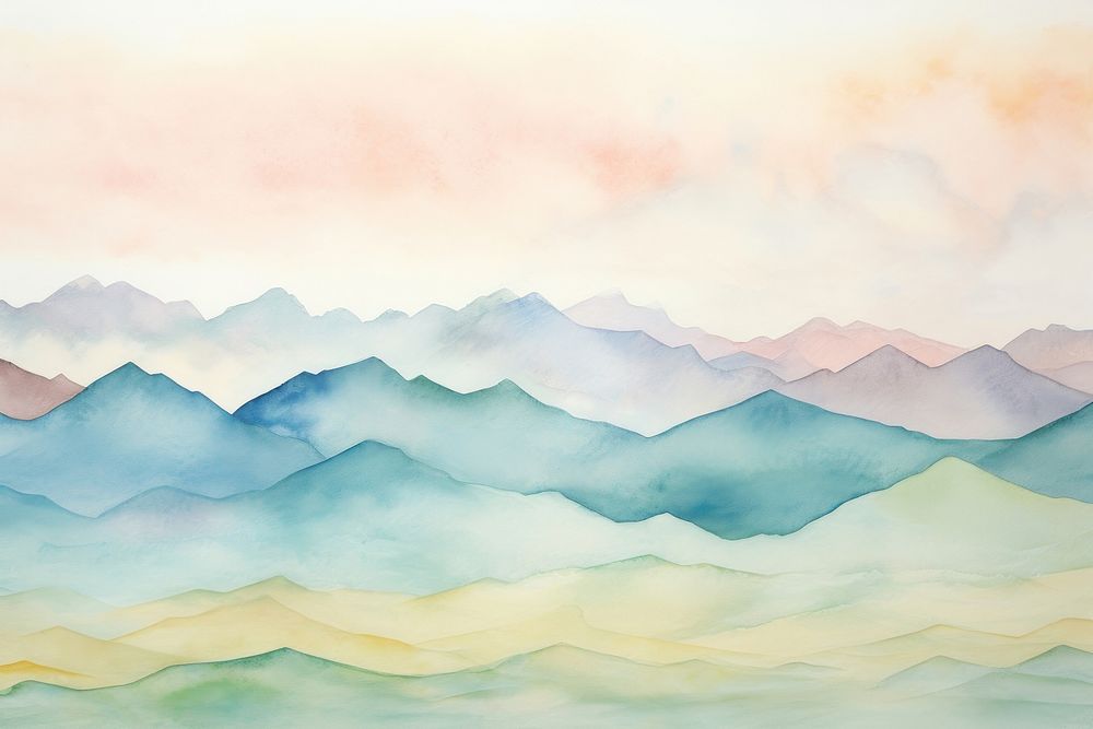 Mountain backgrounds outdoors painting.