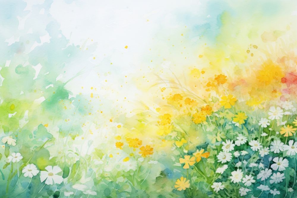 Backgrounds painting outdoors flower.