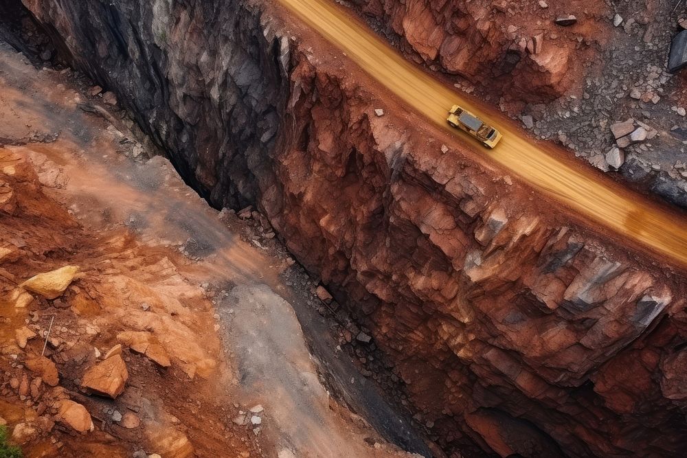 Iron ore outdoors nature mining.