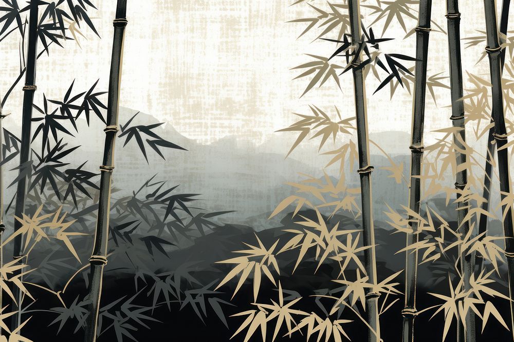 Bamboo stems pattern backgrounds plant tranquility.