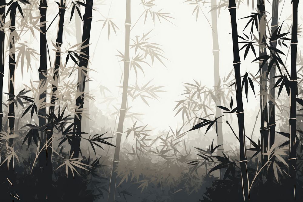 Bamboo stems repeated pattern backgrounds outdoors nature.