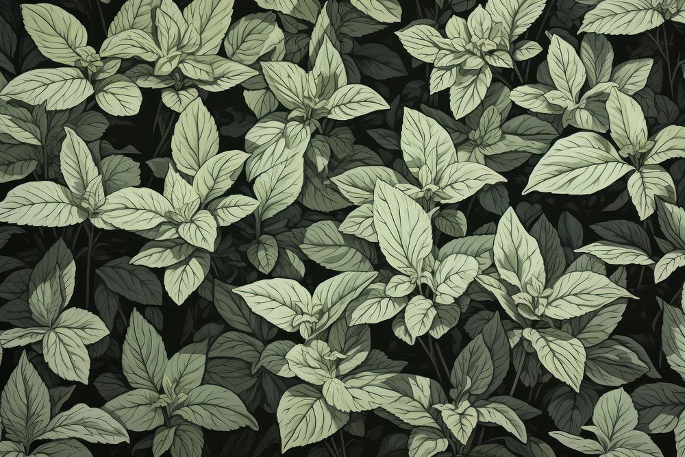 Basil leaves backgrounds plant green.