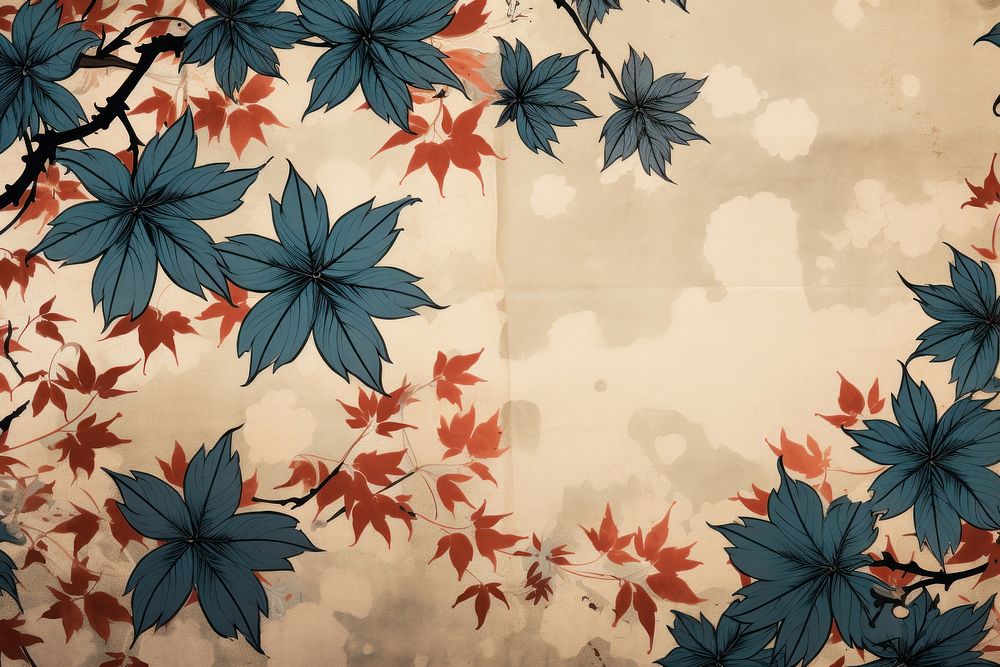 Maple leaves art backgrounds pattern.