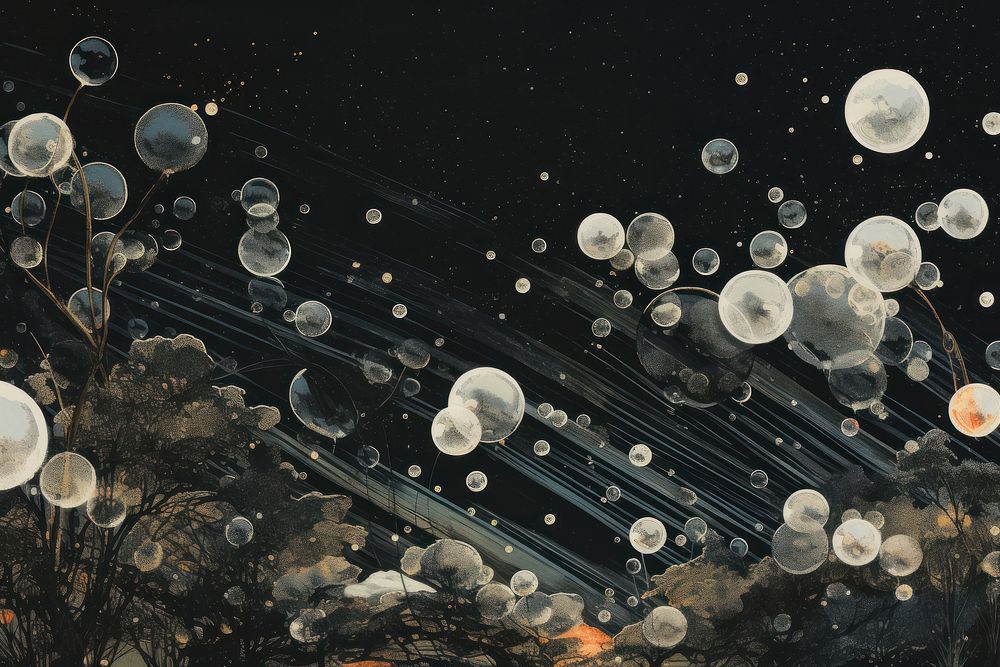 Soap bubbles backgrounds astronomy outdoors.