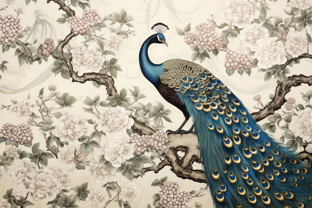 Peacock pattern art backgrounds animal.