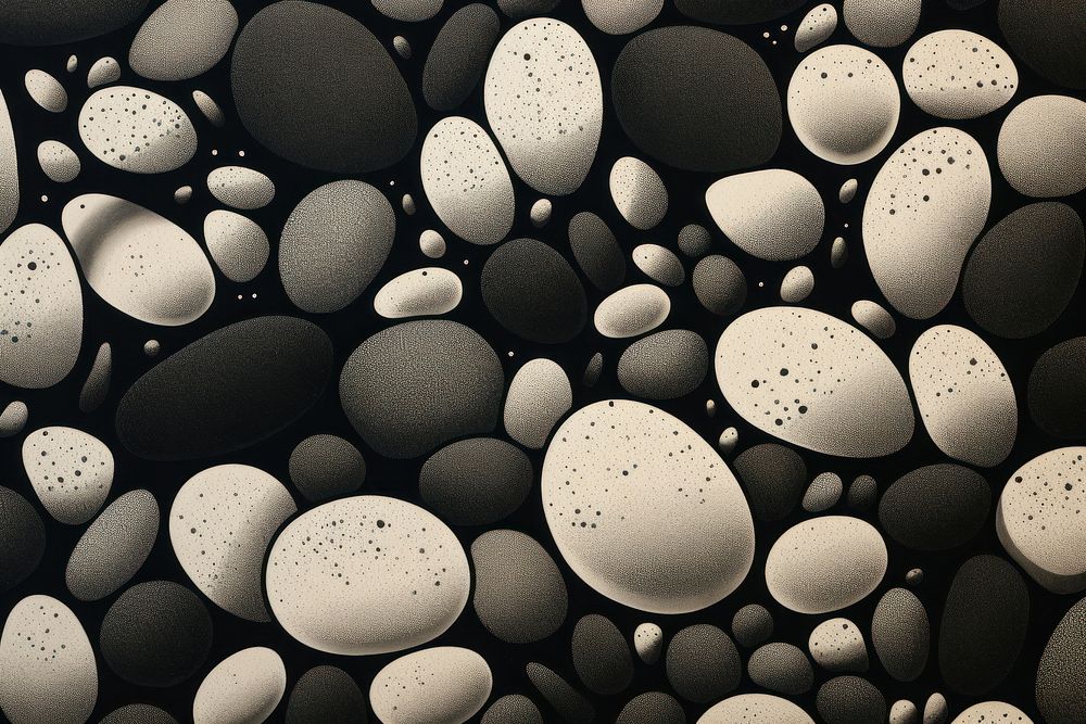 Pebbles backgrounds monochrome black.