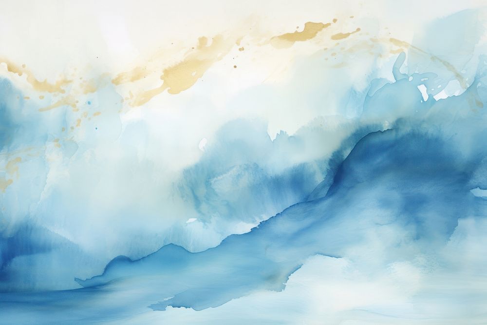 Blue beach watercolor background painting backgrounds nature.