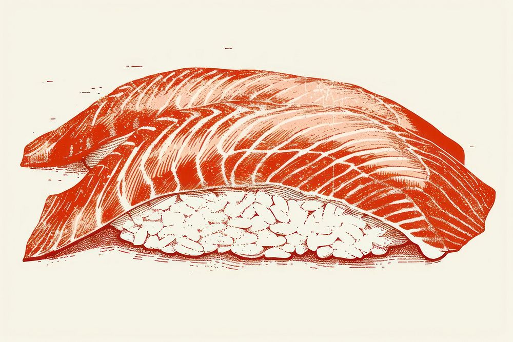 Salmon sushi seafood salmon animal.