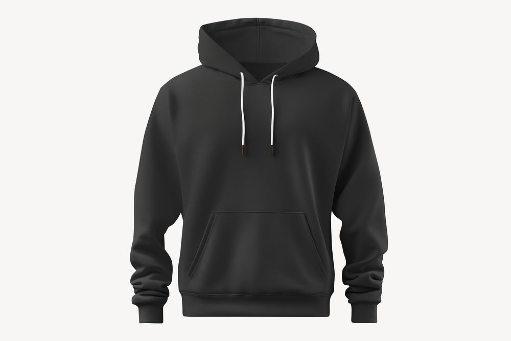 Men's black hoodie