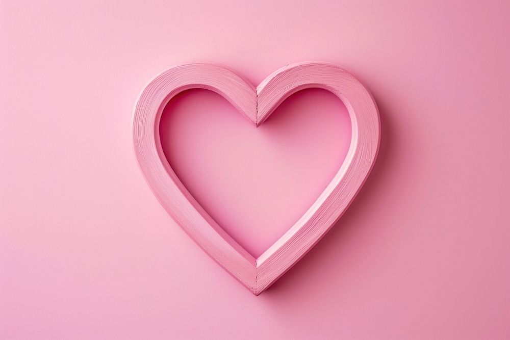 Frame pink heart shape love pattern.