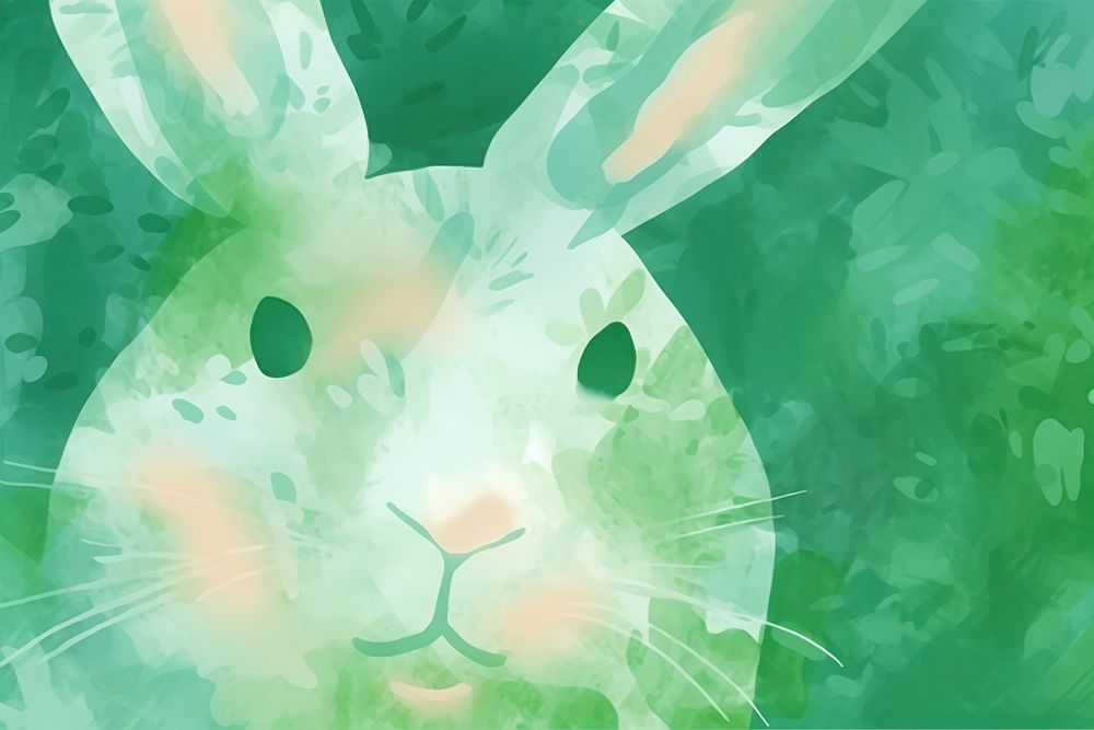 Abstract memphis rabbit illustration backgrounds rodent animal.