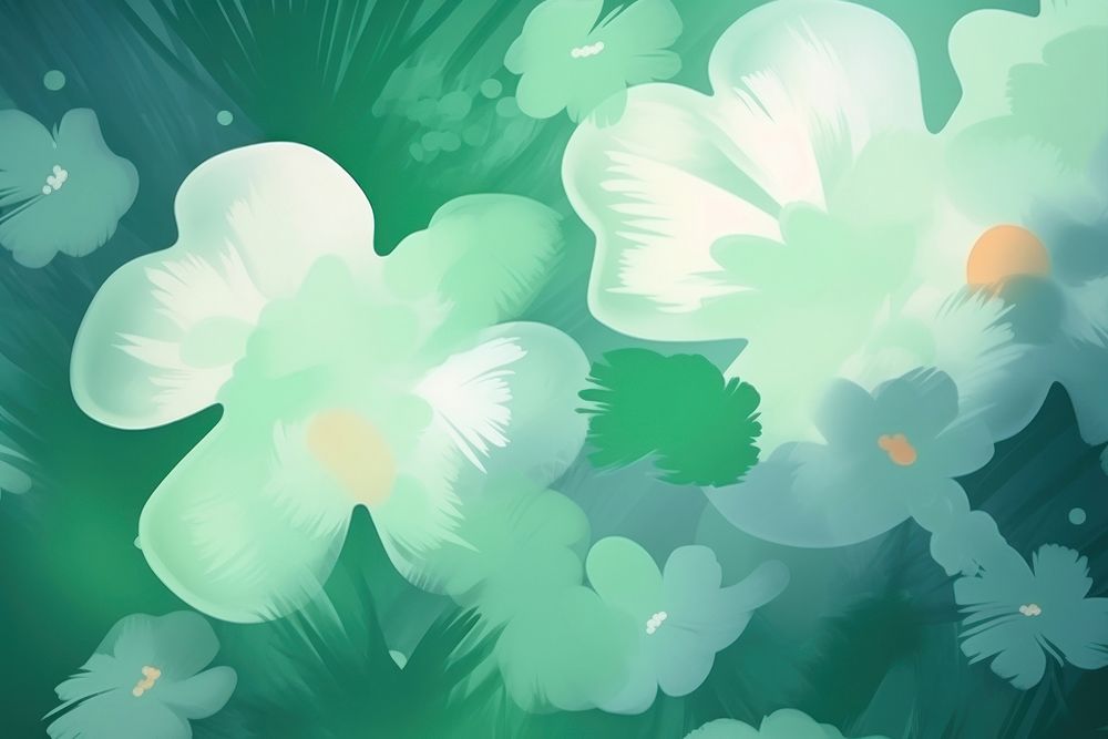 Abstract memphis flowers illustration green backgrounds outdoors.
