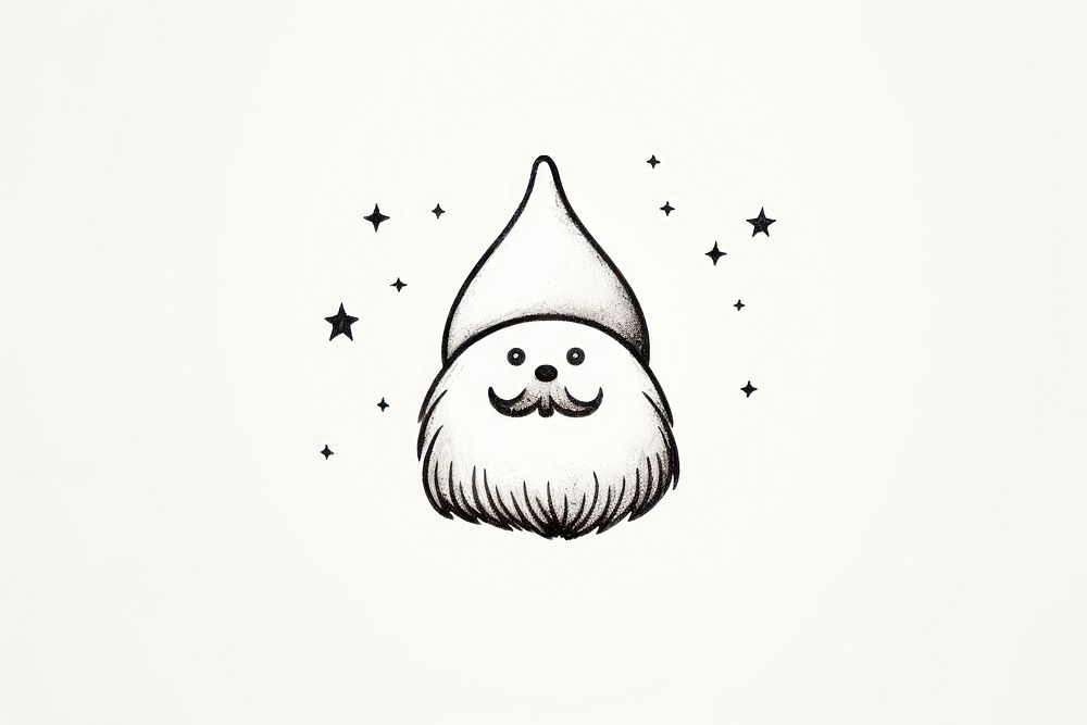 Gnome drawing sketch line.