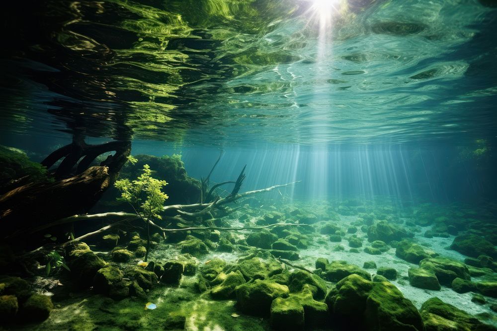 Underwater outdoors nature animal.