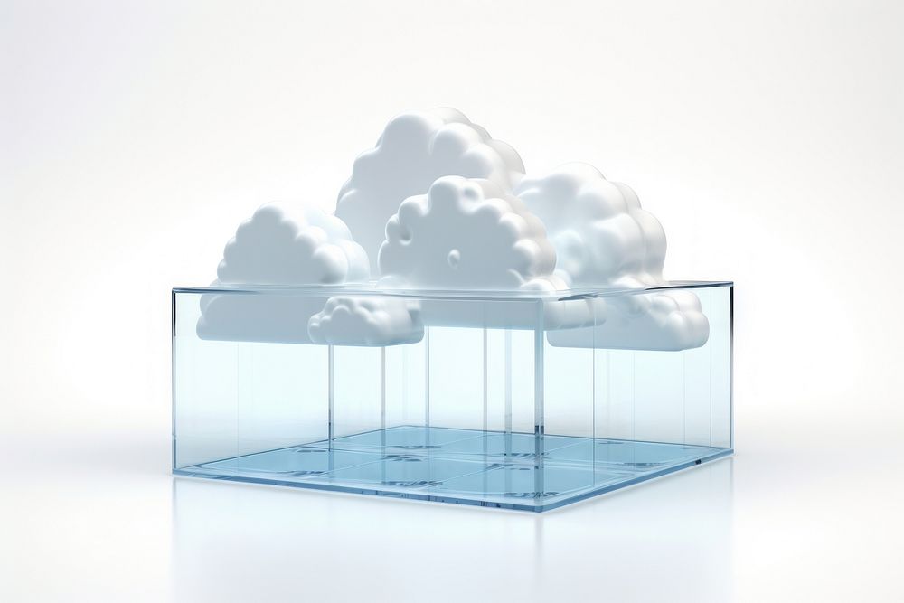 Render of cloud computing nature sky furniture.