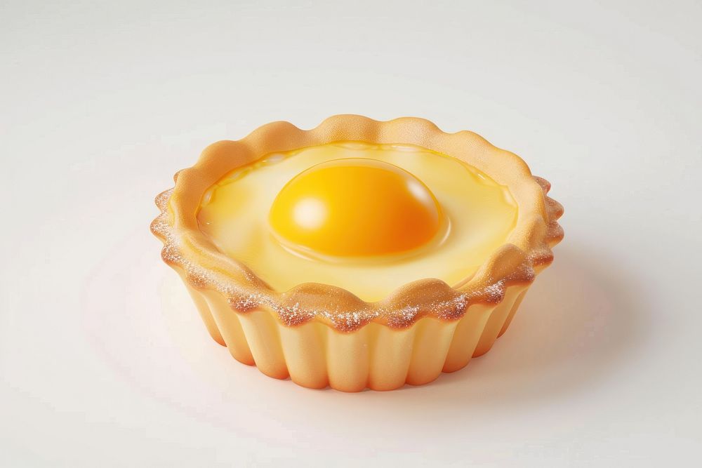 Egg tart food breakfast freshness.