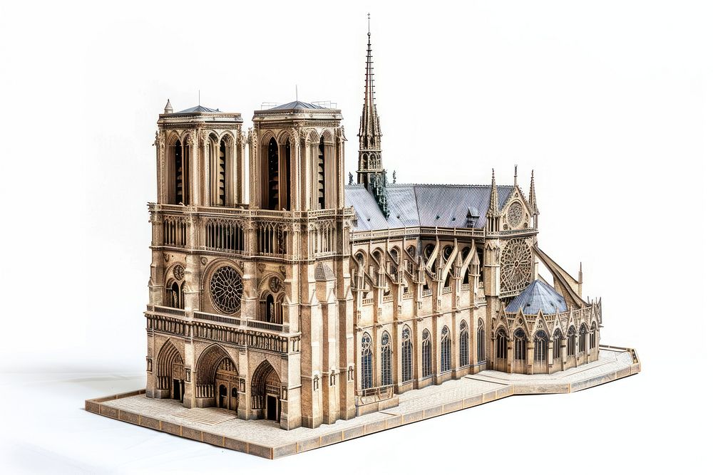Notre Dame de Paris architecture building tower.