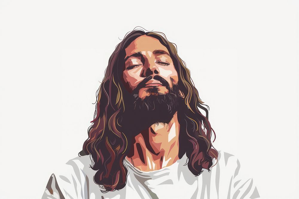 Jesus Christ portrait adult spirituality.