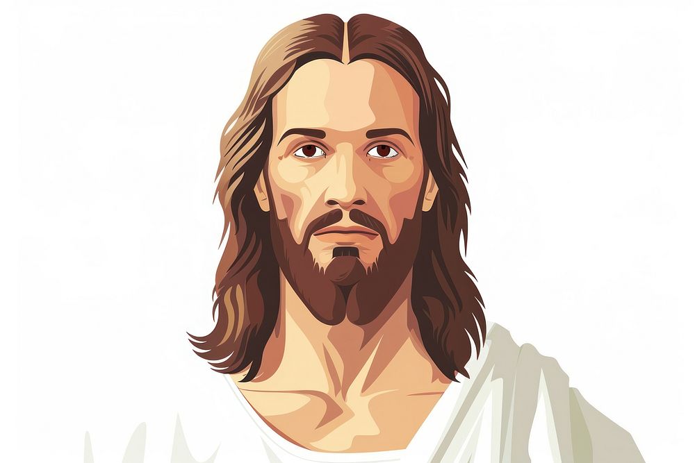 Jesus Christ portrait beard spirituality.