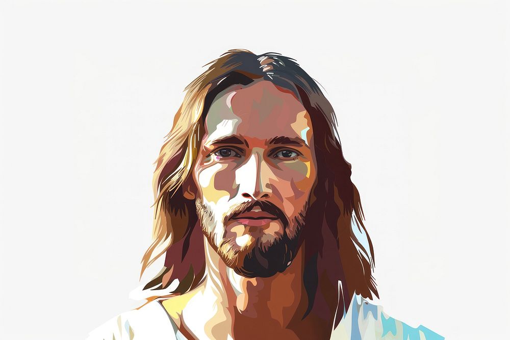 Jesus Christ portrait adult beard.