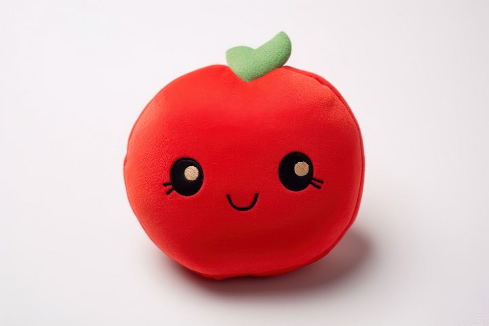 Fabric cute cartoon tomato toy plush fruit.
