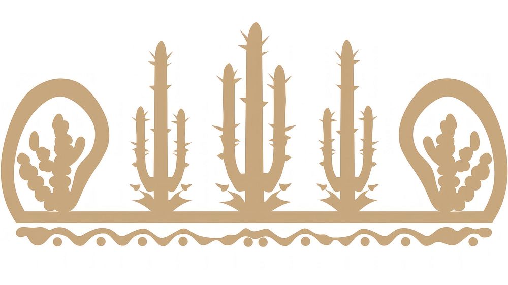 Cactus divider ornament crown accessories decoration.