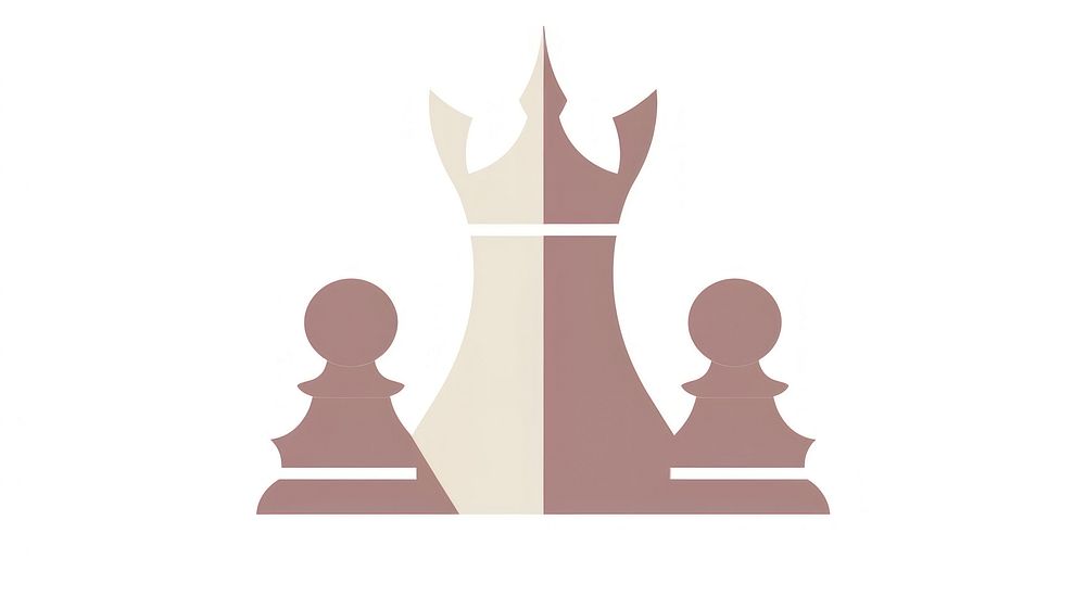 Chess divider ornament symbol game white background.