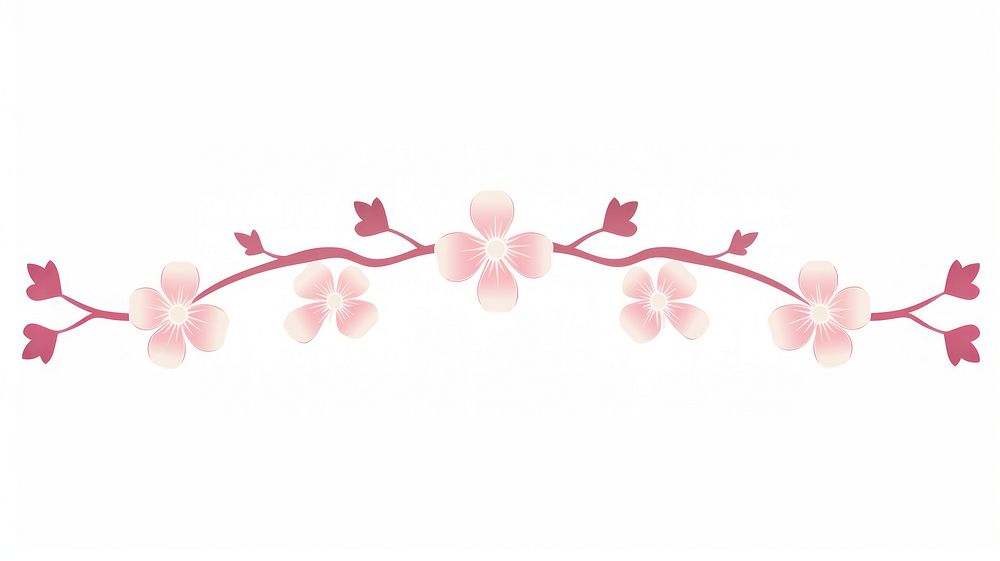 Cherry blossom divider ornament flower petal plant.