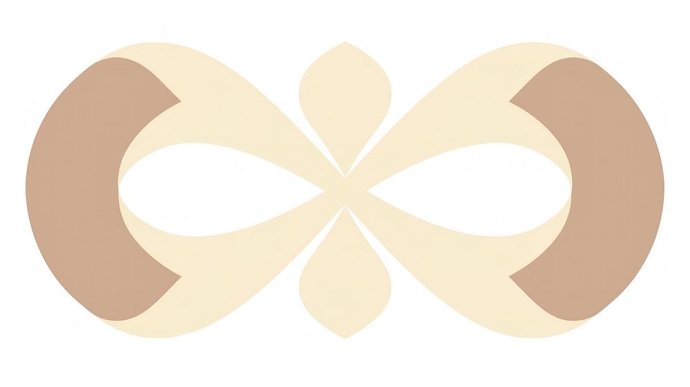Cross divider ornament pattern logo white background.