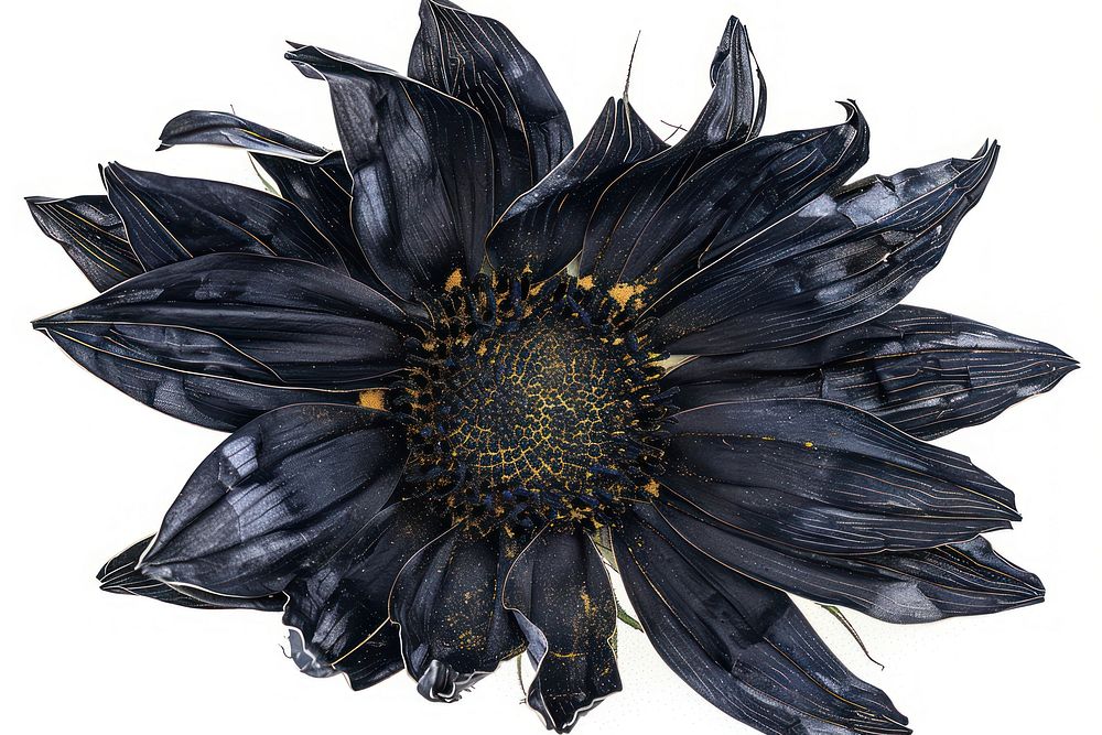 Illustration of a sinflower sunflower petal plant.