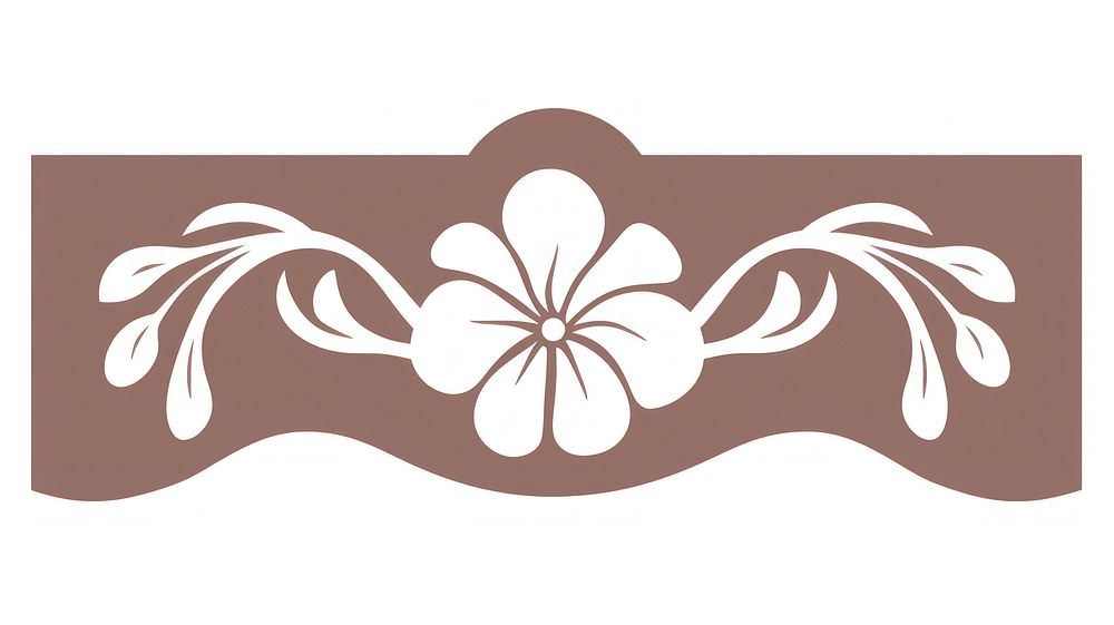 Hibiscus divider ornament pattern flower symbol.