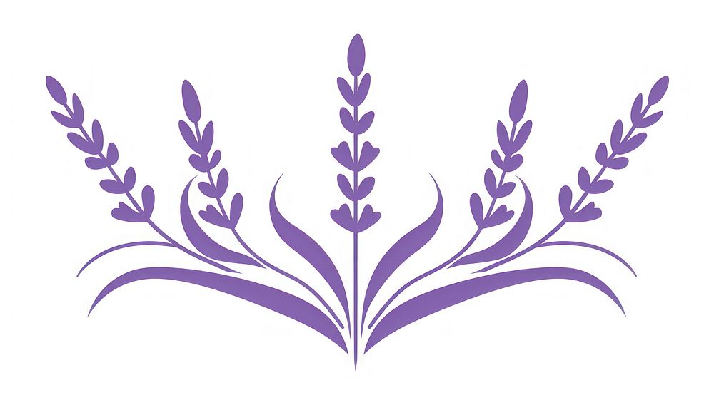 Lavender divider ornament flower plant agriculture.