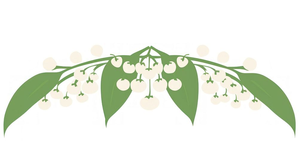 Lily of the valley divider ornament flower plant leaf.