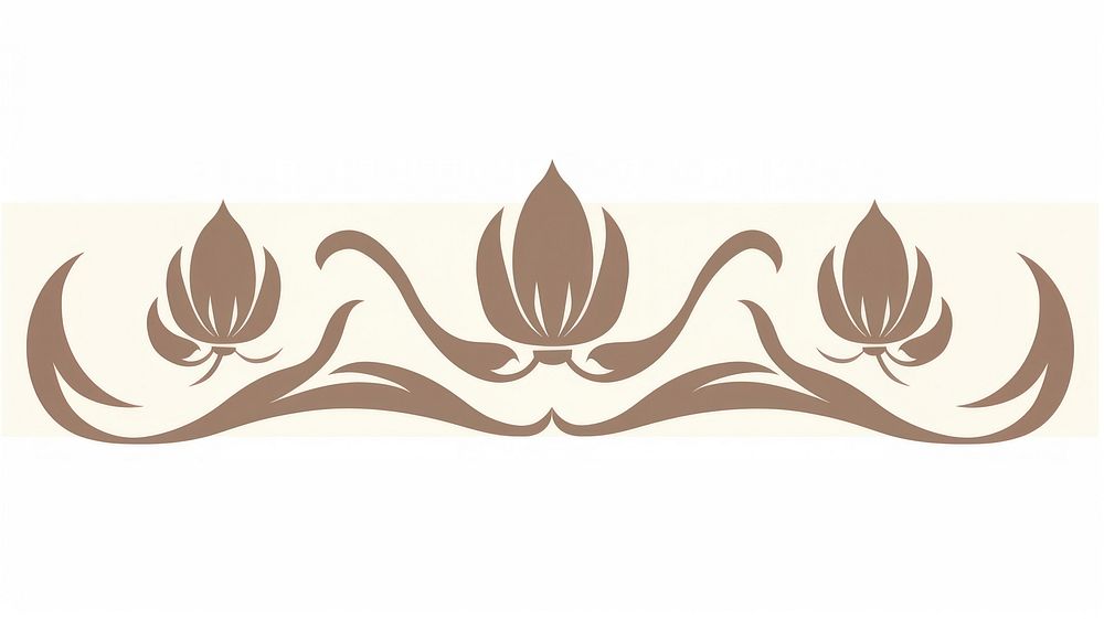 Tulip divider ornament pattern logo creativity.