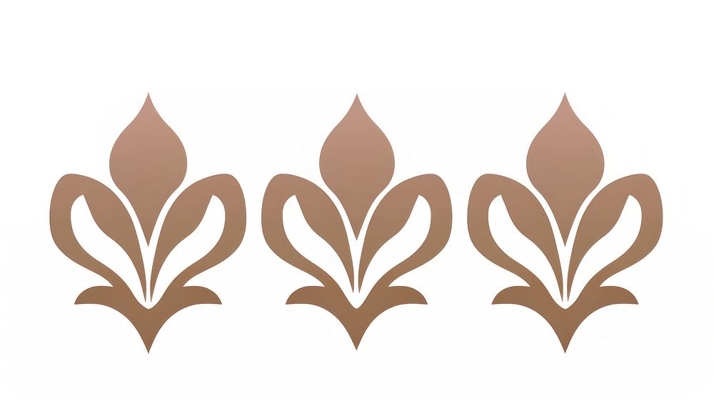 Tulip divider ornament pattern symbol logo.