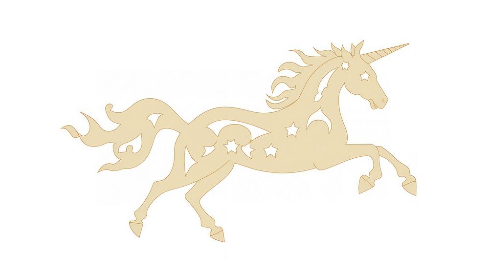 Unicorn divider ornament animal mammal horse.