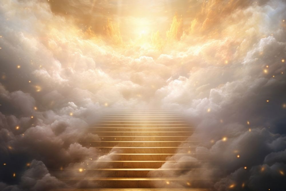 Way to heaven architecture backgrounds staircase.