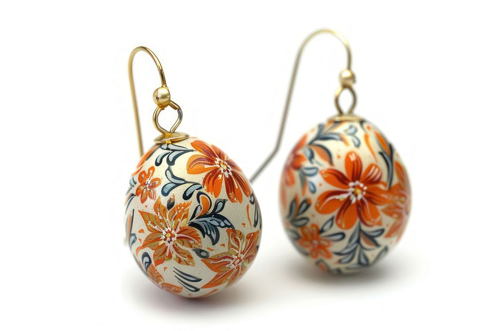 Egg earrings jewelry pendant locket.