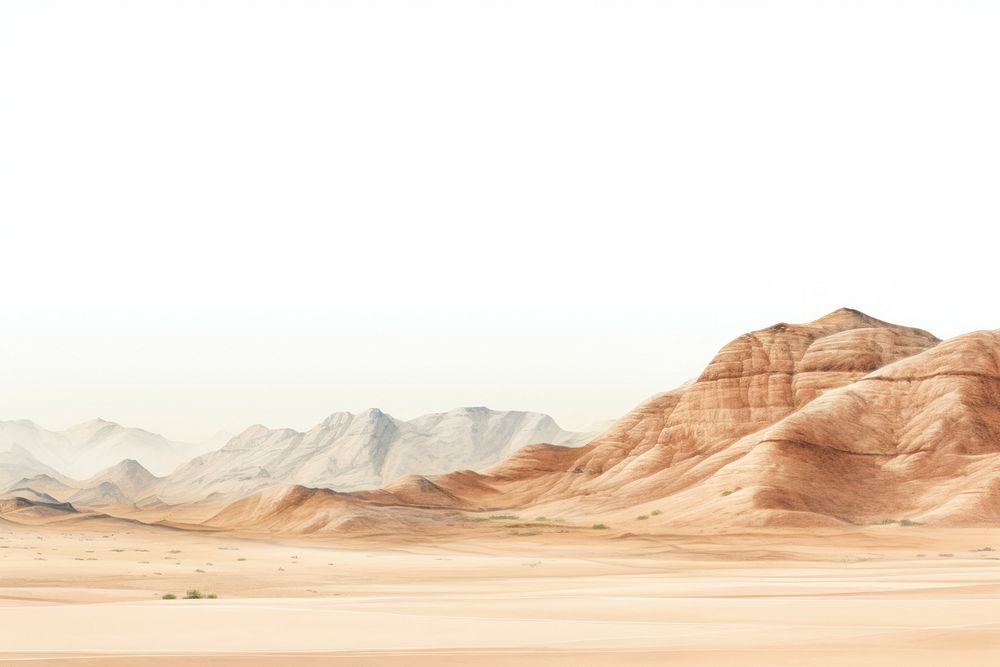 Photo of desert hills landscape outdoors nature.