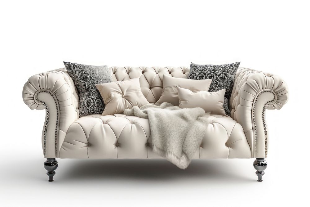 Photo of home interior furniture armchair cushion.