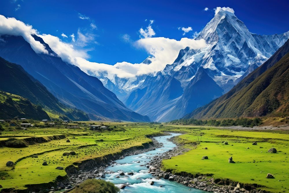 Nepal scenery landscape mountain outdoors nature.