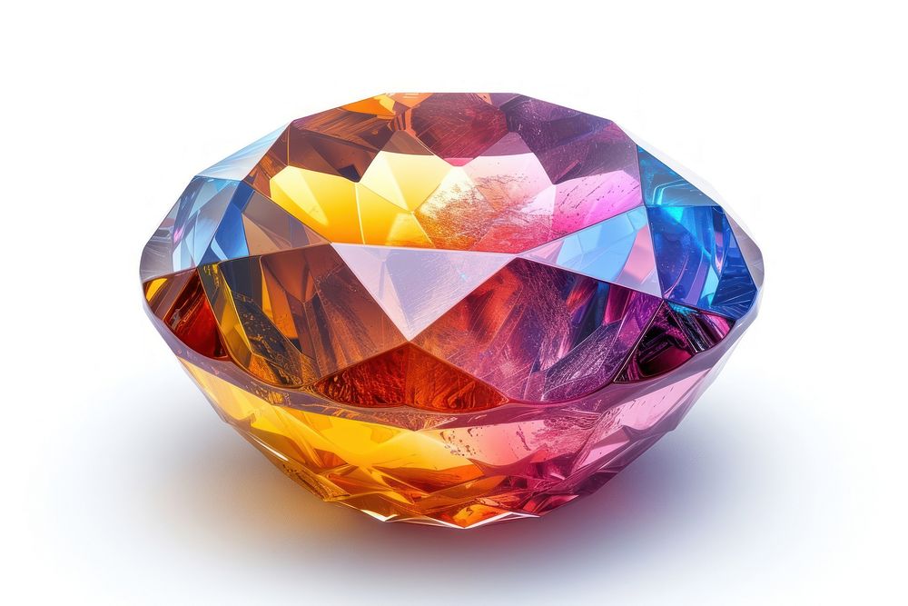 Pie chart gemstone crystal jewelry.