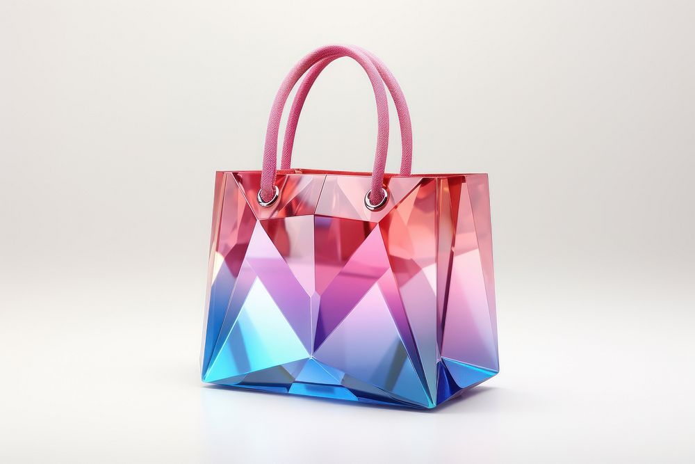Shopping bag gemstone handbag crystal.